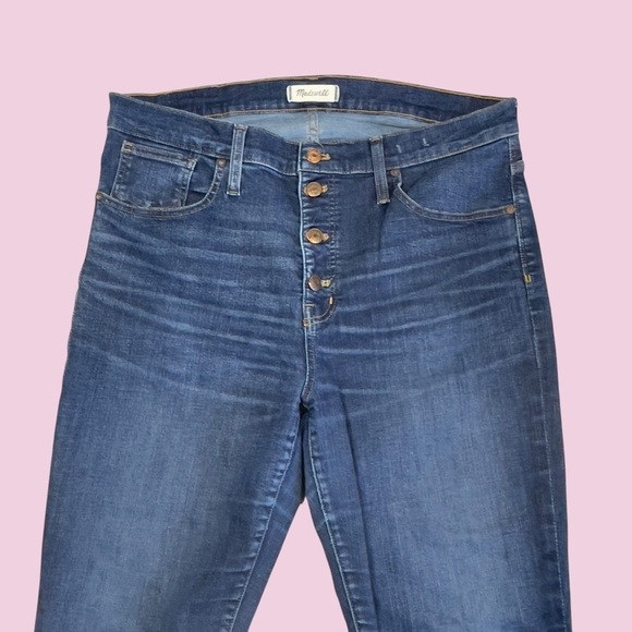 Madewell 9" high rise skinny jeans button fly plus size 33P - Picture 2 of 9